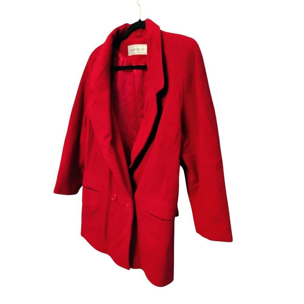 Mackintosh Vintage 100% Pure Wool Red Blazer. Size L - Picture 3 of 11